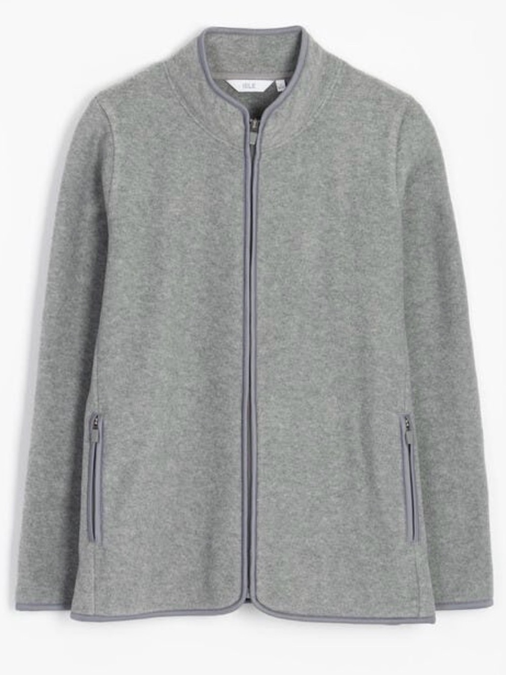 ISLE Fleece Funnel Neck Jacket Grey XL NWT IN PACKAGE